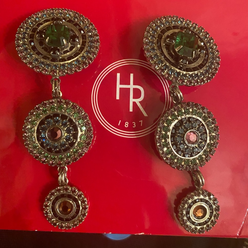 costume multicolour crystal earings